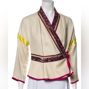 ETRO LINEN AND SILK JACKET